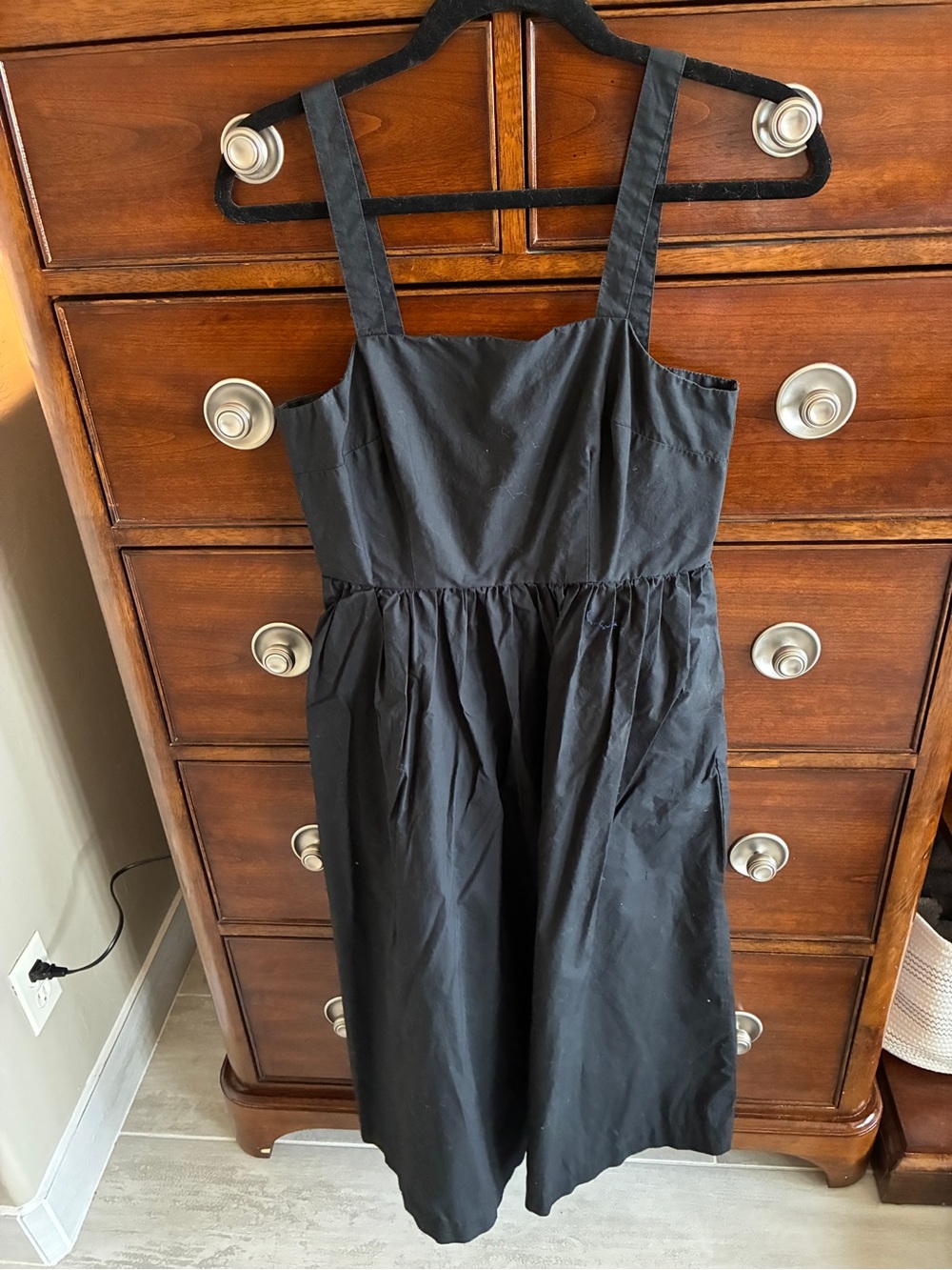 a new day Black Sleeveless Midi Dress with Elastic Waist